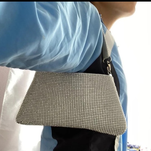 Rhinestone Detail Clutch Bag - Picture 6 of 7